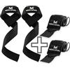 MERCURYAL Pack Straps Gym + Polsiere Gym per Sollevamento Pesi - Sollevamento Straps - Impugnature Palestra - Polsiere Crossfit - Gym, Palestra, Fitness Accessori Gym