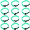 NIYANGLE 25 Pezzi Cinghia Multifunzione per Tappetini Yoga, Fissaggio | Riutilizzabile, Resistente All'usura, per Modelli e Tappetini, Verde, Miscela, Chiusura a Strappo