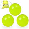 La belle boule | 3 Portinetti fluorescenti in resina ad alta visibilità per bocce + pochette - palla da bocce, maialino luminoso, accessorio bocce per interni ed esterni (giallo)