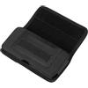 Abaodam Marsupio Porta Cellulare in Nylon Nero Tasca, per Uso Quotidiano | Slot per Carte, Design Verticale, Tracolla Regolabile, Resistente All'acqua