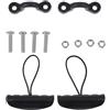 MAGICLULU 14 Pezzi Set Maniglie per Kayak, Montaggio Anteriore e Posteriore | Nylon, Plastica e Acciaio Inox, Impugnatura Sagomata Confortevole, per Canoa e Skiff, Nero