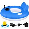 Lihogehe | Gommone Elettrico Gonfiabile 101cm Con Motore E Sterzo | - Lettino Motorizzato Per Piscina Con Schienale E Portabicchieri - Per Lago, Fiume, Piscina, Relax Acquatico Per Adulti