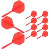MOBUTOFU 12 Pezzi Asta per Freccette Integrata in Plastica, Rosso, Accessorio Sostituibile per Bersagli e Punte, per Tornei Professionali e Partite Casuali, per Appassionati di Freccette
