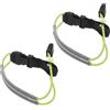 Yardwe Fascia Elastica Riflettente per Attività Notturna, Gialla, in Nailon | Regolabile e Confortevole, Alta Visibilità, per Allenamento su Strada, Uso Versatile