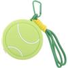 GALPADA Portachiavi Pallina Tennis in PVC, Porta Monete con Cerniera, Leggero e Portatile per Zaini e Uso Quotidiano