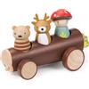 Tender Leaf Toys Baumstammtaxi, mit herausnehmbaren Figuren