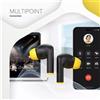 Canyon CANYON headset HEXAGON 7 TWS ANC+ENC Wireless Charge Black Yellow