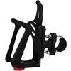 Benza Ibenzoa® Portabottiglie rotante a 360° - regolabile, diametro 55-75 mm, antiscivolo, completo di kit di montaggio, senza necessità di foratura - adatto per biciclette, mountain bike, bici da corsa, scooter, passeggini, sedie a rotelle, cyclette