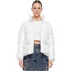 Urban Classics Ladies cropped peached puffer jacket Donna Giacca invernale nero