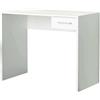 Cosma Scrivania porta PC con cassetto di forma Rettangolare di colore Bianco mod. Tom