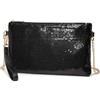 Miss Lulu Pochette Donna Elegante con Paillettes e Catena in Metallo | Cinturino da Polso, Chiusura con Zip e Due Modalità di Trasporto, Ideale per Feste, Balli, Matrimoni e Serate