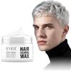 Sevich Colore bianco temporaneo per capelli, 50 g, coprono i capelli grigi con colore naturale, crema colorante temporanea per capelli, per Halloween, ingredienti delicati e non irritanti.