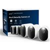 Arlo Pro Telecamera di sicurezza 6 2K+, set da 3 [VMC4370P-100EUS]