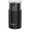 Melissa Macinacaffè elettrico - 150 W - macinino in acciaio inox - contenitore da 70 g - nero - ottimale per espresso e lungo