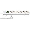 Brennenstuhl, Presa multipla Comfort-Line Plus con le linguette 6-posti
