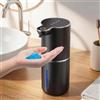 Fachixy Dispenser Sapone Liquido Automatico, Sensore, 380 ml, USB, IPX5 | Con sensore senza contatto, 4 livelli regolabili e montaggio a parete; ricaricabile USB, ideale per bagno e cucina.