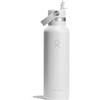 Hydro Flask - Standard Flex Straw Cap 621 ml (21 oz) Bottle - Acciaio Inox, Ermetico, Compatibile con Portabicchieri - Isolato Freddo 24 Ore - White