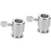 OKUMEYR 2 Pz Accessori Ricambio per rotisserie Ricambio per grill boccola del girarrosto arresti dello spiedo riutilizzabili Tappi per aste per griglia elettrica tappo dello spiedo Silver