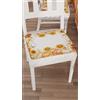 PETTI Artigiani Italiani - Cuscini per Sedia Cucina con Elastico da 2 Pezzi, Copricuscini in Microfibra, Coprisedia con Molla Disegno Pumpkin 100% Made in Italy