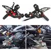 Arashi Moto Poggiapiedi Regolabile pedana pedale pedana Rearset Set Posteriore Pedane Per YAMAHA FZ09 MT09 2014-2020