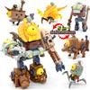 PLANTS VS ZOMBIES 5 in 1 Pacchetto Plant vs. Zombie per ragazzi BOSS Robot Doll PVZ Zombies Giocattoli educativi Action Figure in PVC Modello Giocattoli Regalo per bambini
