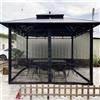 NONE Zanzariera da esterno sostituzione zanzariera rete tenda da parete laterale a 4 pannelli con cerniera per giardino Patio solo rete
