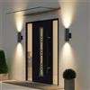 CANMEIJIA Lampade da Parete Impermeabili E27 a Doppia Testa, Lampada LED da Parete per Interni Moderni, Illuminazione per Soggiorno e Scale, Decorazione Esterna
