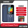 UNIWA E1802 2G Cellulare da 1,77 pollici Flip Phone Pulsante 1800mAh Telefono per anziani Dual SIM Dual Standby Wireless FM
