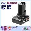 Aleaivy Batterie 12V 6Ah Batteria sostitutiva agli ioni di litio per utensili elettrici al litio Bosch BAT420 da 12 Volt Max 2607336013 2607336014 gba 12v 6ah