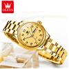 OLEVS 5567 Orologi al quarzo da donna Semplice ed elegante quadrante digitale grande Orologio da polso da donna Orologio impermeabile in acciaio inossidabile per donna