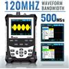 TOOLTOP ET120M Oscilloscopio digitale con schermo da 2,4 pollici Larghezza di banda analogica 120 MHz Oscilloscopio portatile con uscita segnale onda quadra 1 Mhz