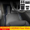 USVOTOV Tappetini per Tesla Model Y 2025 2026 Juniper Tappetino per bagagliaio per tutte le stagioni Kick Pad Cargo Frunk Fodere Accessori per protezione dello schienale