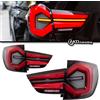 AOKEDING 4 Pezzi Fanali Posteriori a LED per BMW X3 F25, Luci Posteriori 2010-2017, Fanale Posteriore a LED X3, Luce di Segnalazione e Retromarcia, Accessori Auto