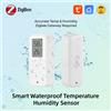 coolo Sensore di Temperatura e Umidità Impermeabile Zigbee con Schermo LCD Opzionale, Termometro e Igrometro per Casa Intelligente, Compatibile con Smart Life Tuya Z2M