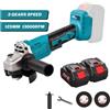 TKKEACE Smerigliatrice Angolare Elettrica Brushless da 125mm, 21V 1000W, 13000 Giri/min con 2 Batterie e Protezione di Sicurezza per Taglio e Molatura