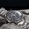 PAGANI DESIGN 2026 Nuovo Orologio da Polso al Quarzo di Lusso da Uomo con Vetro Zaffiro AR, Acciaio Inossidabile 316L, Impermeabile, Lancette Bianche Luminose, Cronografo Sportivo, Spedizione Locale