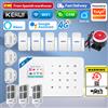KERUI Sistema di Allarme Antifurto KERUI Tuya Smart 4G/WiFi, Kit di Sicurezza Domestica con Sensori di Movimento PIR 433MHZ W184