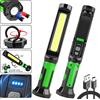 JIASHUAIXIN Lampada da lavoro per riparazione auto COB ricaricabile, luce di ispezione portatile, illuminazione di emergenza, lampada da lavoro a LED