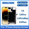 NONE Per iPhone 14 14Pro 14ProMax 14Plus Schermo LCD Incell OLED 3D Touch Display Parti di Ricambio Assemblaggio Digitalizzatore