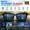 NONE Occhiali Smart AI 2026 con Fotocamera HD da 8MP, Occhiali da Sole Audio con Chiamata Bluetooth Wireless, Musica Locale, AI Q&A e Traduzione, da Uomo