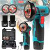 TKKEACE Kit Smerigliatrice Angolare a Batteria 12V, Ricaricabile, 19500 RPM, Mini Macchina per Lucidatura e Taglio, Utensili per Progetti Fai-da-Te