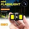 XIWANGFIRE Luci da lavoro a LED COB ricaricabili USB, mini torce a LED portatili, lanterna di emergenza impermeabile con portachiavi per campeggio all'aperto