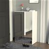 BAKAJI Scarpiera Salvaspazio con 2 Ante a Specchio 6 Ripiani Porta Scarpe 60x32x95cm