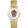 JewelryWe Orologio da Polso Elastico Teschio: Orologio Analogico al Quarzo Bracciale Elastico Steampunk Cinturino in Acciaio Inssidabile Idee Regalo