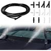 Horktrust Tubo per tergicristallo, 4 metri di lunghezza, kit di riparazione universale con 14 connettori (T, angolati, dritti), anti-perdite e di facile installazione, per sistema di lavaggio e pulizia dei fari