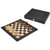 Philos Schachset Nero - Torneo - Casella 50 MM - Con Cassetta IN Legno per Chessmen