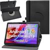 MAMA MOUTH rotazione Custodia Cover per KINGRID T90/TABWEE T90/TABWEE W90/KINGRID W90/BESTTAB W90/Zenva T90/TOPWHA M901/WITFOCUS M148 da 11 pollici Tablet,nero