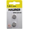 MAURER Batteria a bottone Alcalina LR44 (2 pezzi)