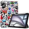 ProCase Cover per iPad Air 11 M4 2026/M3 2025/M2 2024 e iPad Air 5a/4a 10.9 2022/2020, con Portapenna, Retro Posteriore Trasparente Smart, Argento