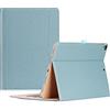 ProCase (2017/2015 Vecchio Modello) Custodia per iPad Pro 12.9, Cover con Auto Sveglia/Sonno Funzione e Angoli di Visuale Multipli, Tasca per Schede Documenti per 2017/2015 iPad Pro 12,9" -Blu Verde
